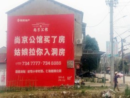 勉县墙体广告在乡镇、农村市场的媒体优势