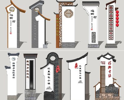 勉县美丽乡村标识标牌有哪些分类？